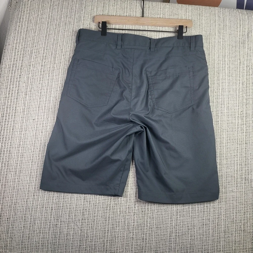 Matte‎ Grey Shorts Mens 34 Gray Golf Athletic Polyester Lightweight Performance